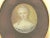 French Antique French Miniature Portrait of a Lady, 19th Century, Oval Gilt Frame For Sale - Image 3 of 7