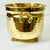 Mid-Century Boho Chic Arts & Crafts Hollywood Regency Footed Hammered Brass Planter With Handles For Sale - Image 4 of 8