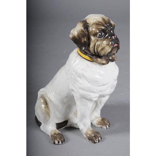 Ceramic Pug Dog Figurine, England, 20th Century For Sale - Image 6 of 18