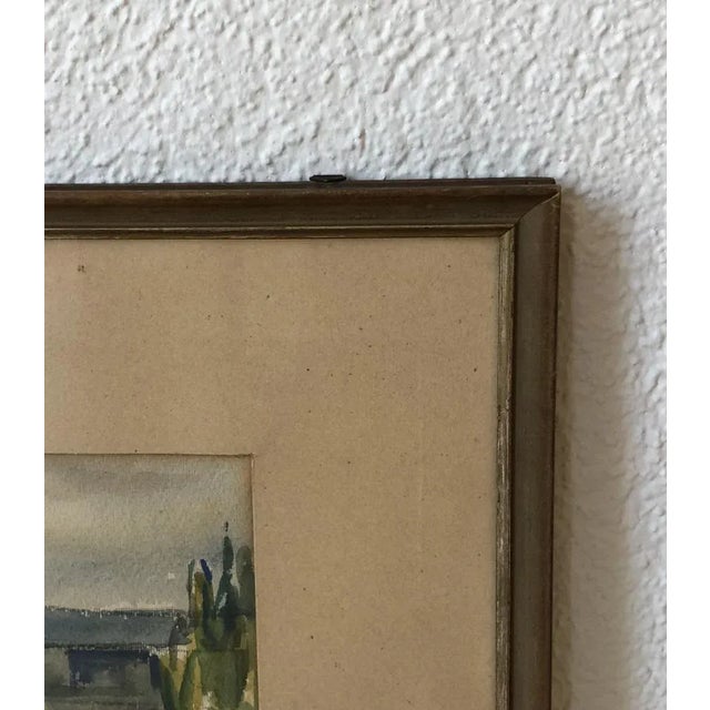 Harry Urban, Les Terreaux, Genève, Watercolor on Paper, Framed For Sale - Image 6 of 9