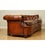 Whiskey Brown Hand-Dyed Leather Chesterfield Club Sofa For Sale - Image 10 of 13