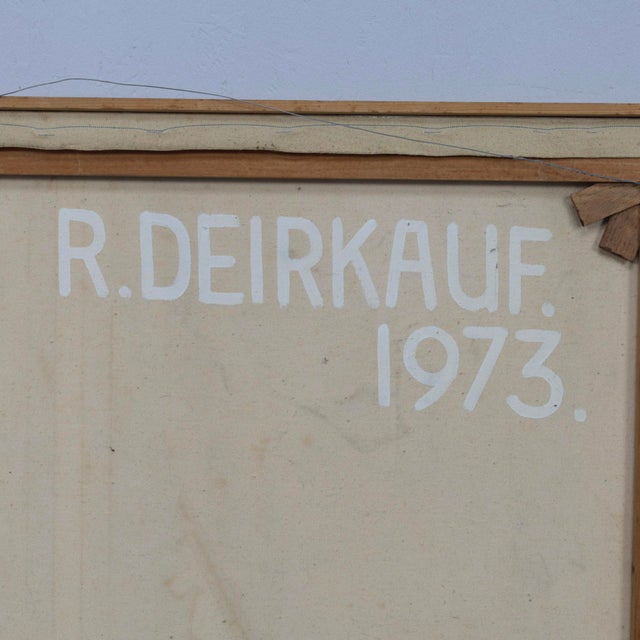 Robin Deirkauf, Abstract Composition, 1973, Acrylic on Canvas For Sale - Image 7 of 8