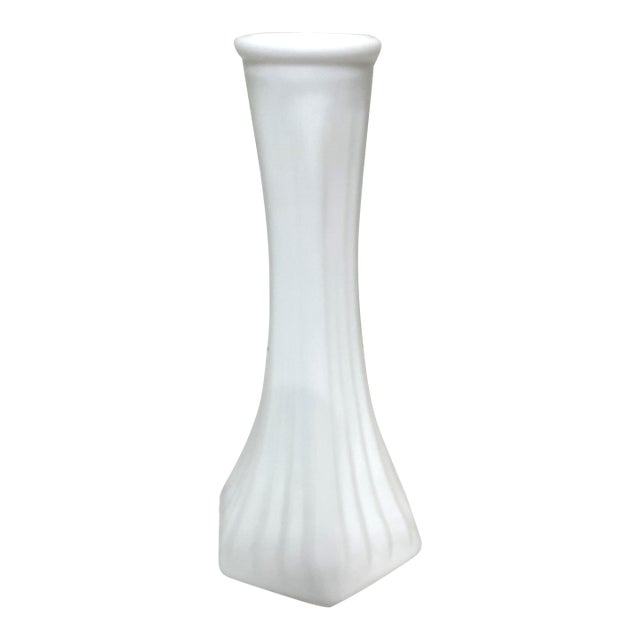 Vintage e.o. Brody Co. Milk Glass Bud Vase For Sale