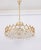 Large Gilt Brass and Crystal Chandelier attributed to Sciolari for Palwa, Germany, 1970s For Sale - Image 13 of 17