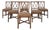 Vintage McGuire Rattan Cross Hatch Dining Chairs - Set of 6 For Sale