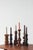 Scandinavian Wooden Candleholders, Set of 6 For Sale - Image 3 of 4