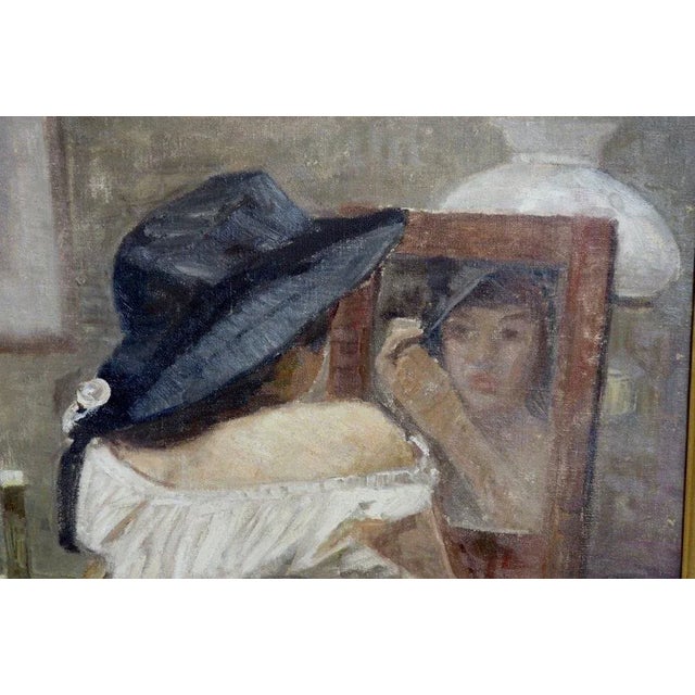 Antique Impressionist Painting Oil on Canvas For Sale - Image 4 of 7