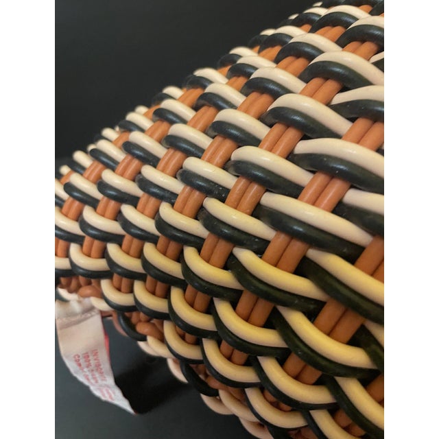 Shore Studios "Moonstone" Bold Weave Woven Silicone Outdoor/Indoor Floor Pillow For Sale - Image 4 of 12