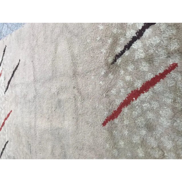 Textile Antique Moroccan Art Deco Rug, 1930s For Sale - Image 7 of 10