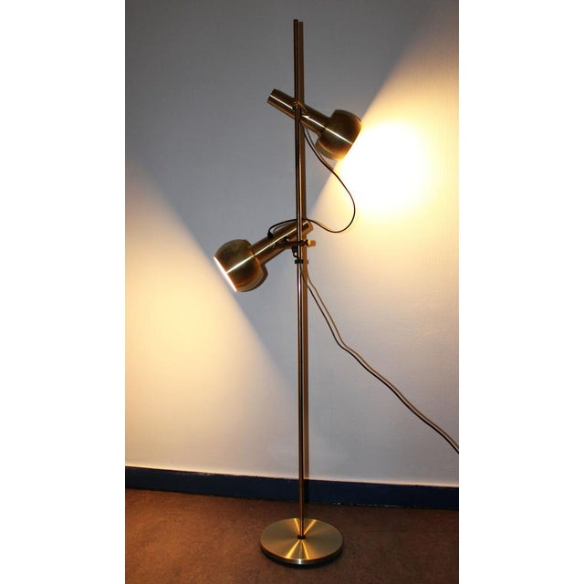 Vintage Brass Floor Lamp by Hans Schmidt, 1970s For Sale - Image 11 of 13