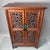 1990s Carved Hardwood Two-Door Cabinet With Plum Blossom Motifs For Sale In Los Angeles - Image 6 of 9