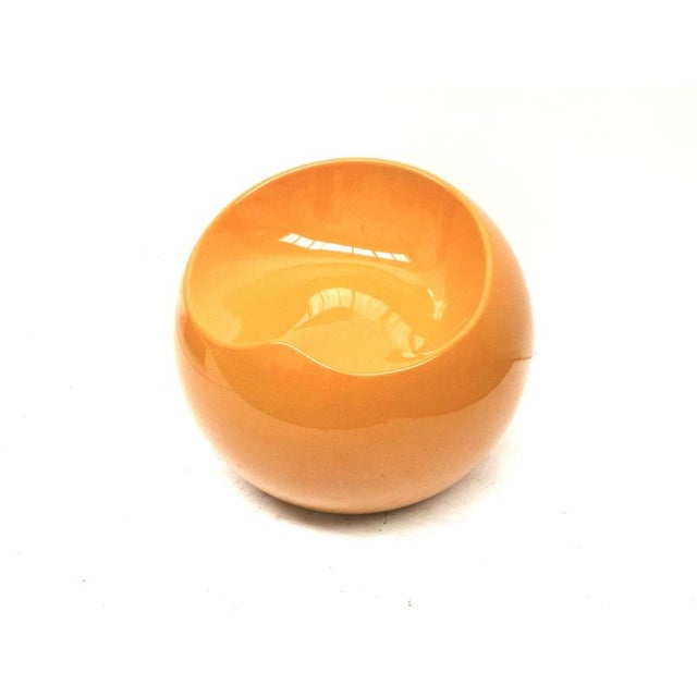 Space Age Orange Ottoman by Finn Stone, 1990s For Sale - Image 5 of 6