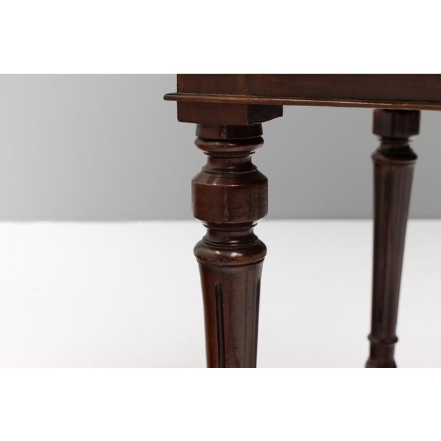 Vintage Writing Table in Walnut, 1880 For Sale - Image 9 of 11