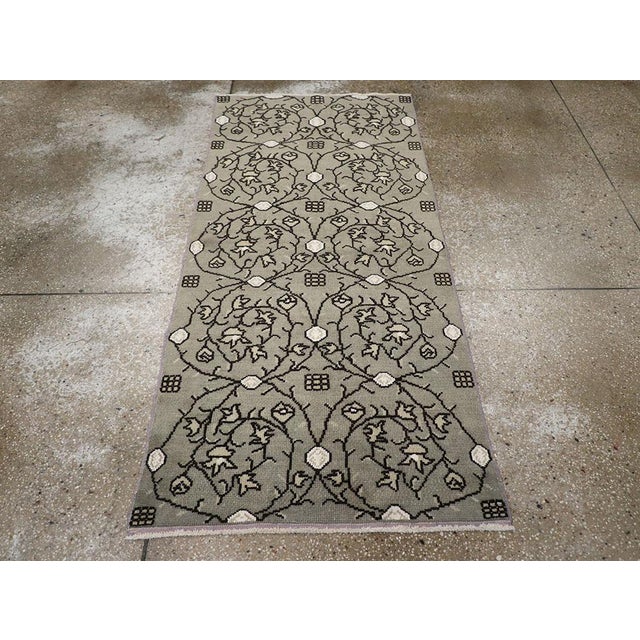Rustic Galerie Shabab Collection Mid-20th Century Turkish Anatolian Throw Rug For Sale - Image 3 of 9