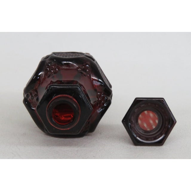 Traditional Avon 1876 Cape Cod Collection Ruby Red Glass Salt or Pepper Shaker Single For Sale - Image 3 of 9