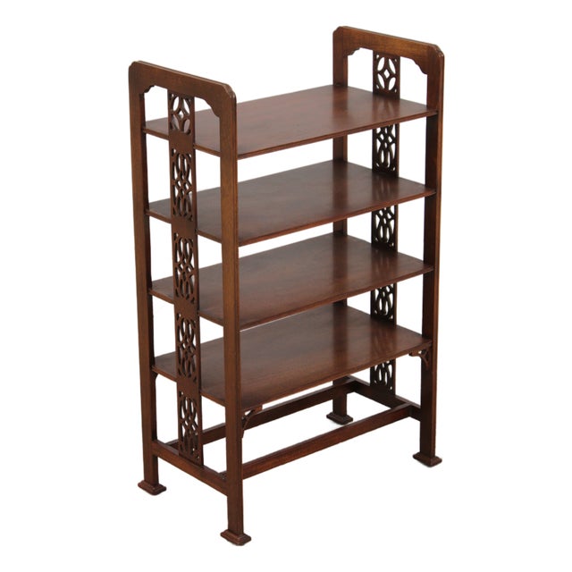 Baker Historic Charleston 4 Tier Mahogany Etagere Shelf For Sale