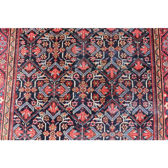 Early 20th Century Antique Persian Sultanabad Rug With Vibrant Floral Motifs 4'9 X 6'10 For Sale - Image 5 of 12
