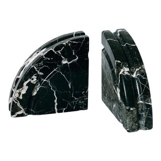 Vintage Mid Century Marble Bookends - a Pair For Sale