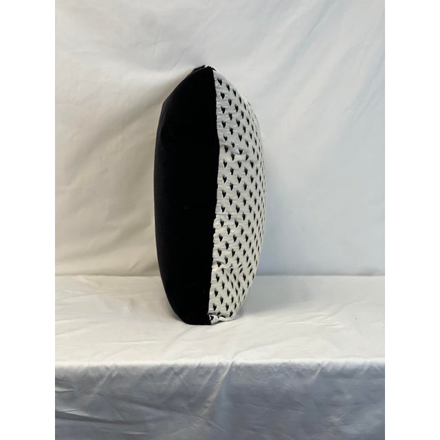 Contemporary Scalamandré Ermine 22” Feather/Down Pillow For Sale - Image 3 of 4
