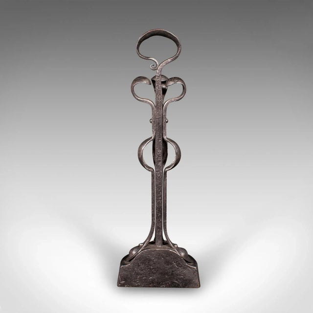 Antique Arts & Crafts Door Stop, English, Wrought Iron, After Liberty, Victorian For Sale - Image 4 of 9