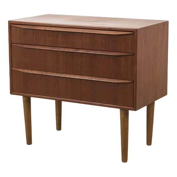 Vintage Danish Wood Cabinet For Sale