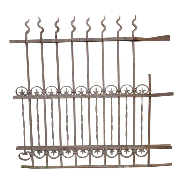 Antique Victorian Iron Gate For Sale