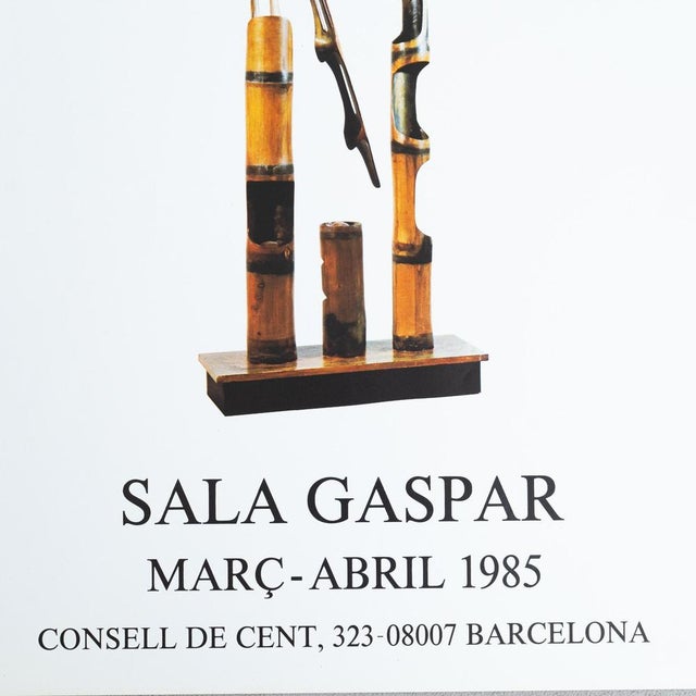 1970s Original Exhibition Poster by Moisès Villèlia Sala Gaspar, 1985 For Sale - Image 5 of 11