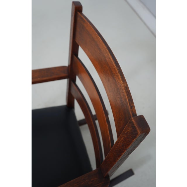 Stickley Brothers Antique Mission Oak Small Rocking Chair For Sale - Image 16 of 18