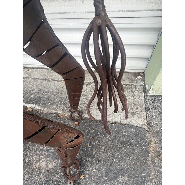Lifesize Welded Metal Giraffe . Great Garden Decor For Sale In Miami - Image 6 of 12