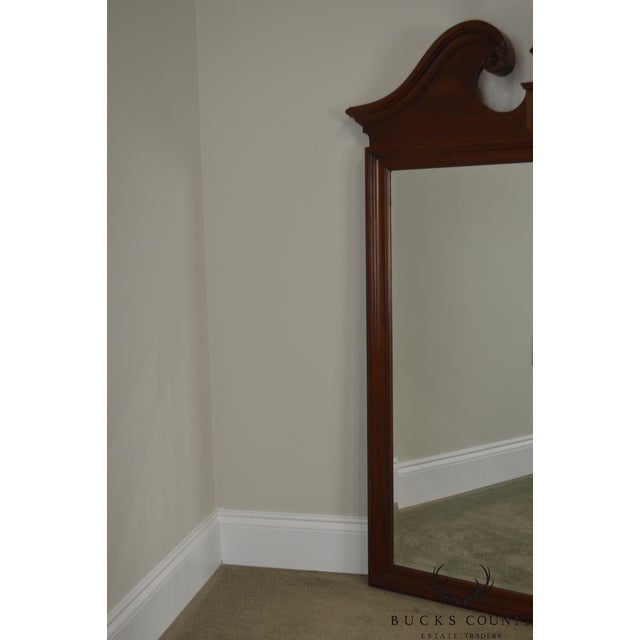 Ethan Allen Court Cherry Chippendale Style Beveled Mirror