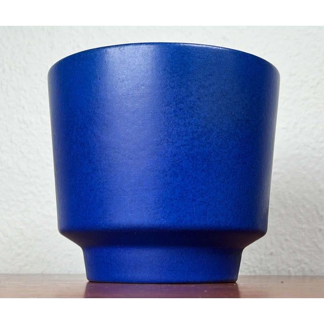 Mid-Century Modern Bright Blue Planter from Marei Majolikafabrik, 1960s For Sale - Image 9 of 16