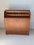 Unique vintage, mid-century modern Scandinavian classic style -SMI Teak rolltop secretary desk with the original key....