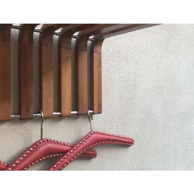 Vintage Danish Teak and Steel Rack For Sale - Image 4 of 7