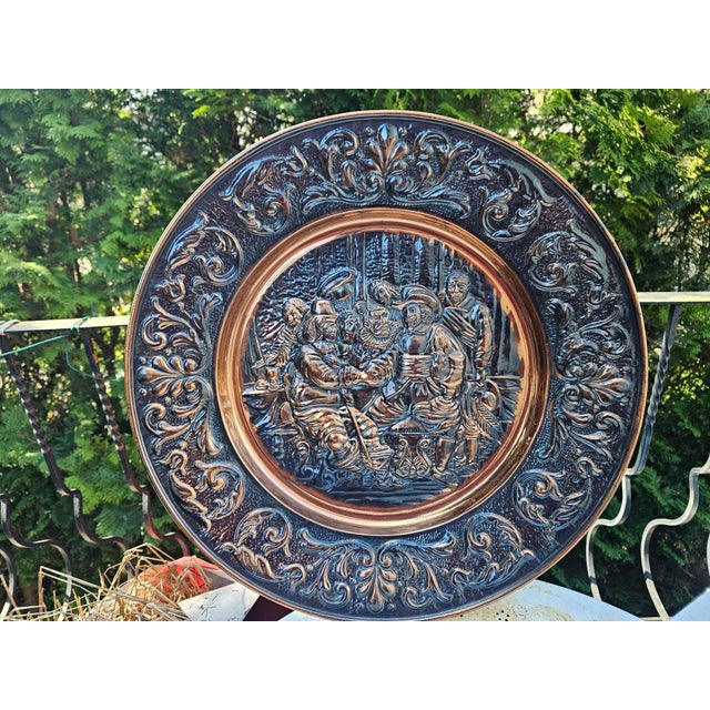 Copper Bas-Relief Beer Tavern, 1950s For Sale - Image 9 of 9