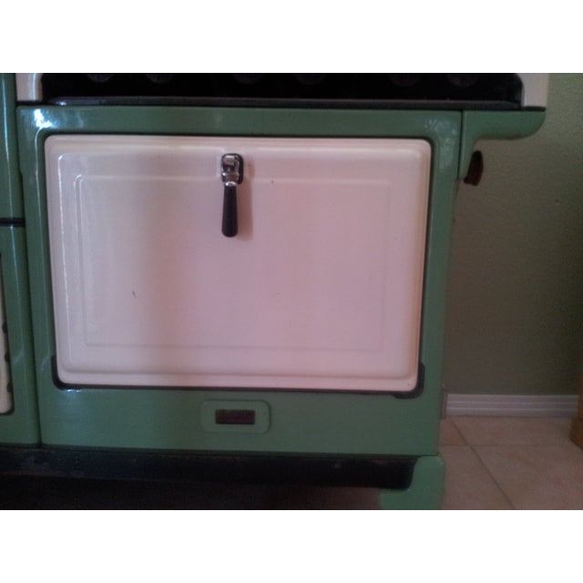 Green & White Antique Magic Chef Stove Chairish