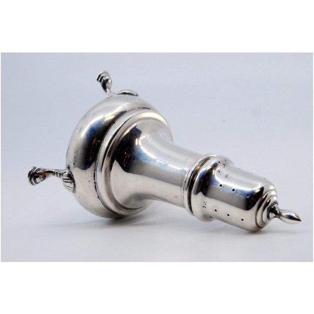 Silver Candleholder with Lid Application and Embossed Feet For Sale - Image 4 of 11