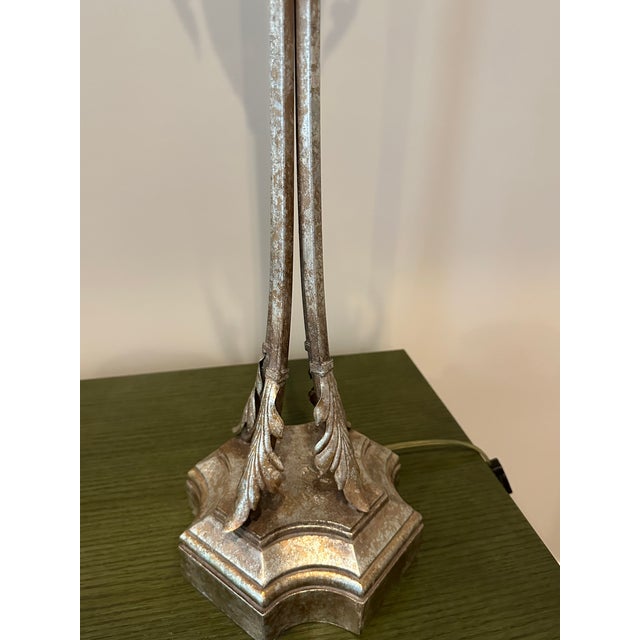 Transitional Torchiere Lamp For Sale - Image 3 of 5