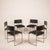 Italian SQ Dining Chairs in Brushed Steel and Black Vegan-Leather, 1970s, Set of 6 For Sale - Image 13 of 18