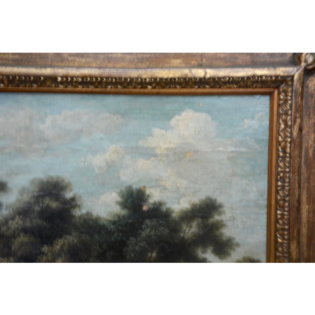 Impressionist Mid-19th Century Landscape Oil on Wood Trees in the Woods by John Kensett For Sale - Image 3 of 10