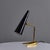 1950s Stilux Milano Black and Brass Conical Table Lamp For Sale In Los Angeles - Image 6 of 13