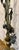 Vintage Sculptural Wrought Iron Two-Light Floor Lamp, Torchère With Grape Vine Entwined Column, Circa 1950s For Sale - Image 4 of 12