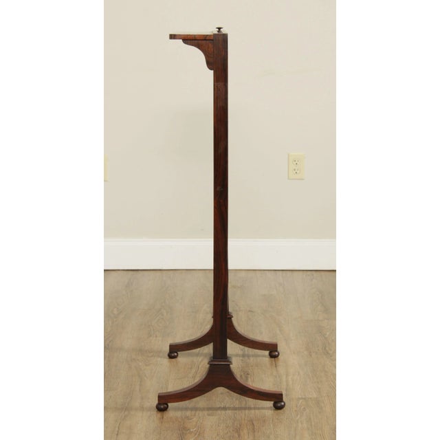 Antique English Regency Rosewood Needlepoint Fire Screen For Sale In Philadelphia - Image 6 of 13