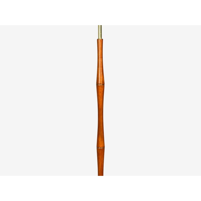 Eae, Swedish Modern, Adjustable Floor Lamp, Teak, Brass, Sweden, 1950s For Sale - Image 9 of 12