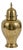 14" Brass Ginger Jar Mid-Century Modern Hollywood Regency For Sale