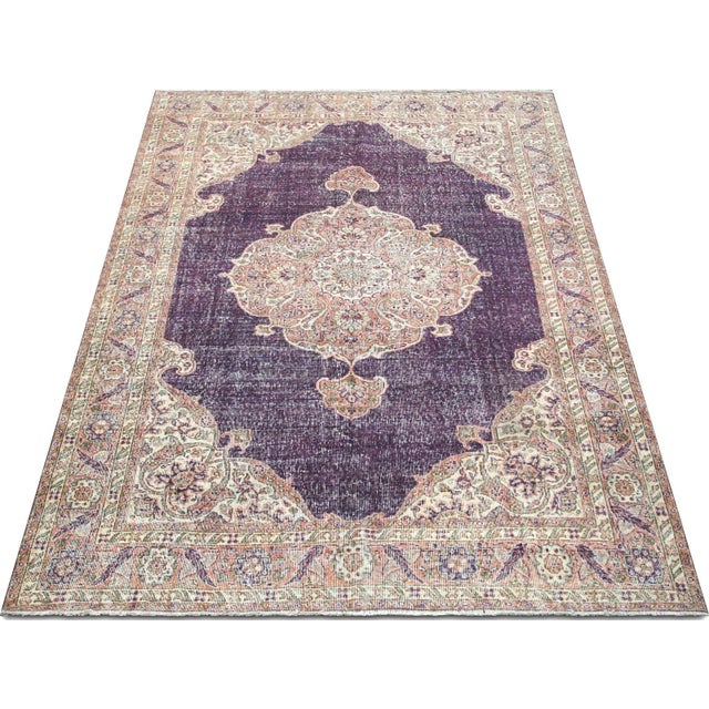 1960s 1960s Turkish Oushak Rug For Sale - Image 5 of 6