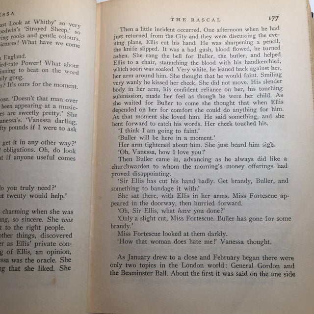 "Vanessa: A Novel" Hugh Walpole 1933 Book For Sale - Image 5 of 8