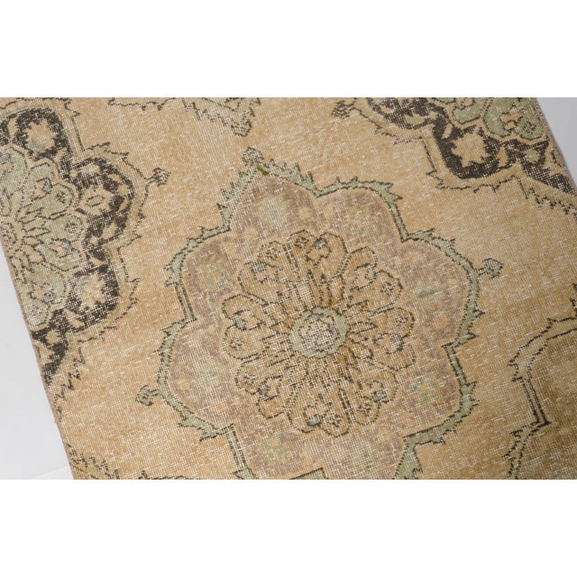 Handknotted Vintage Handmade Runner For Sale - Image 4 of 10