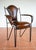 Mid-Century Modern Sculptural Leather Armchair in Iron and Brass from Jacques Adnet, 1950s For Sale - Image 10 of 18