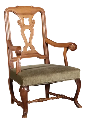 Antique Baroque Armchair, 18th Century