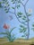 36"*72"/Panel, a Set of 4 Panels Light Blue Chinoiserie Birds and Flowers Artwork (No Frame),Tea Paper For Sale - Image 11 of 11